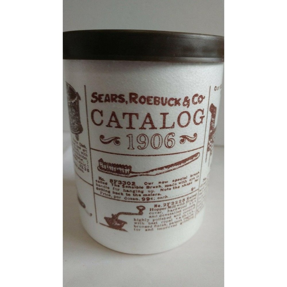 VTG Sears & Roebuck Catalog Styrofoam Can Koozies